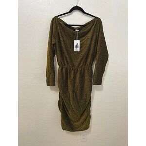 Pinup Glam Party Womans Fitted Ruched Mini Dress Sz XL Event Prom Cocktail